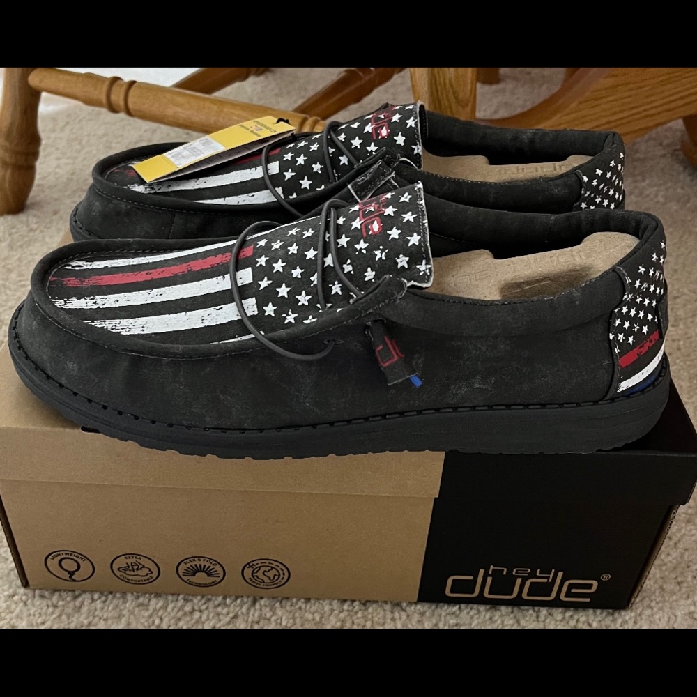 Hey Dude Shoes Wally Midnight Flag
